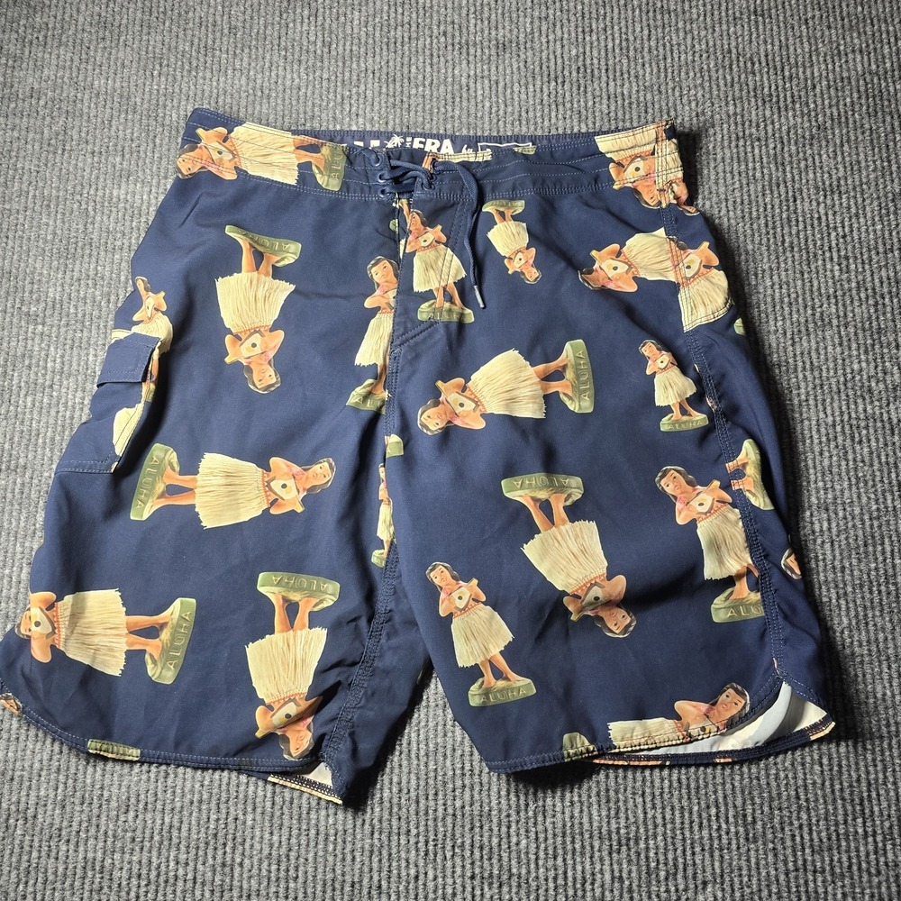 Vans Mens Board Shorts Hula Dancers Stretch Pocket Swim Trunks Sz 33